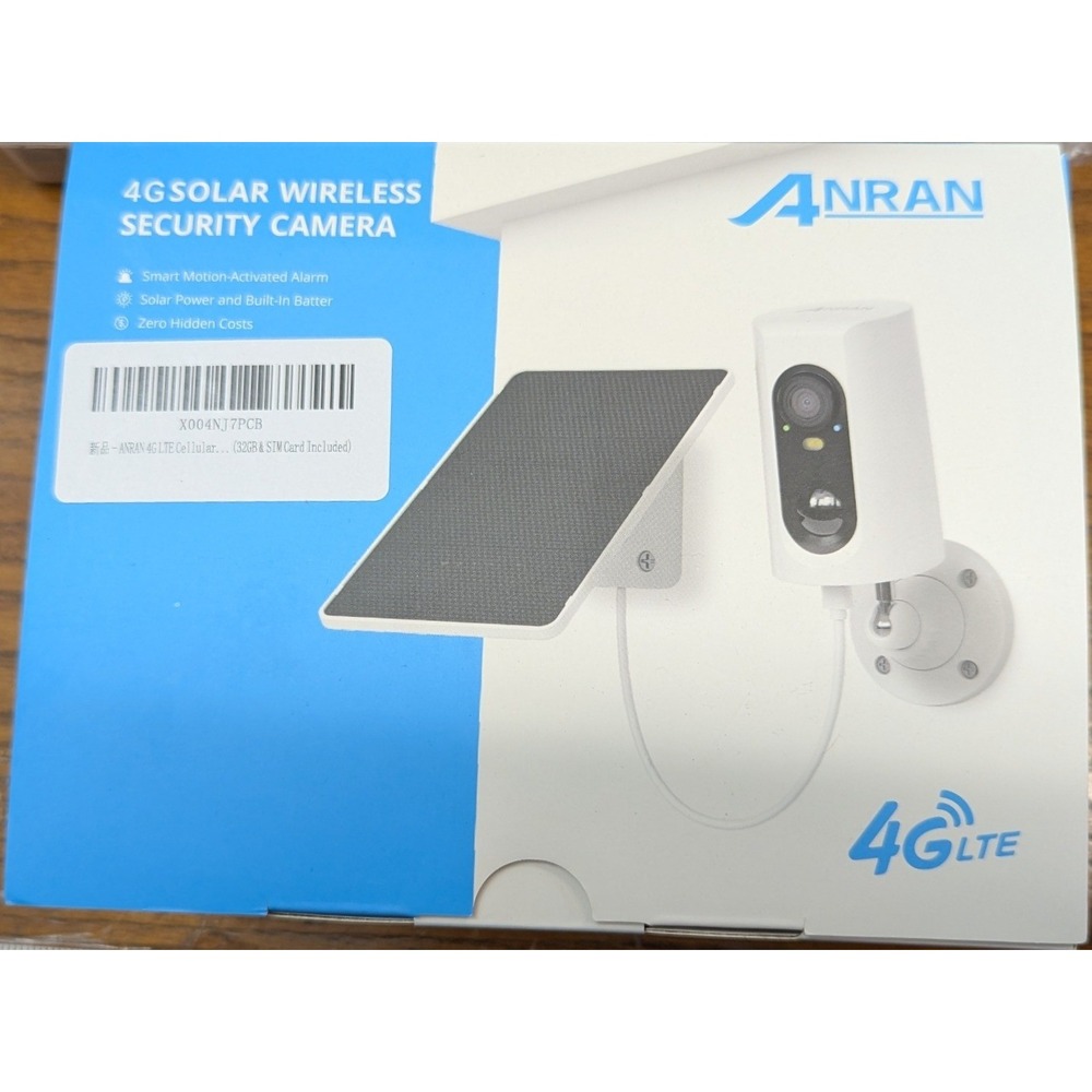 New Anran 4G ONLY NOT WIFI Solar Wireless Security Camera White 3MP Color Night